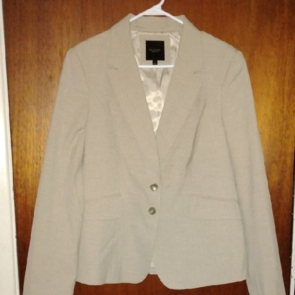 The Limited Professional Khaki Single-Breasted Blazer